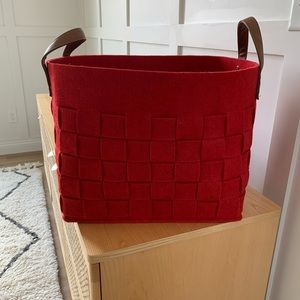 Large Threshold felt woven basket from Target